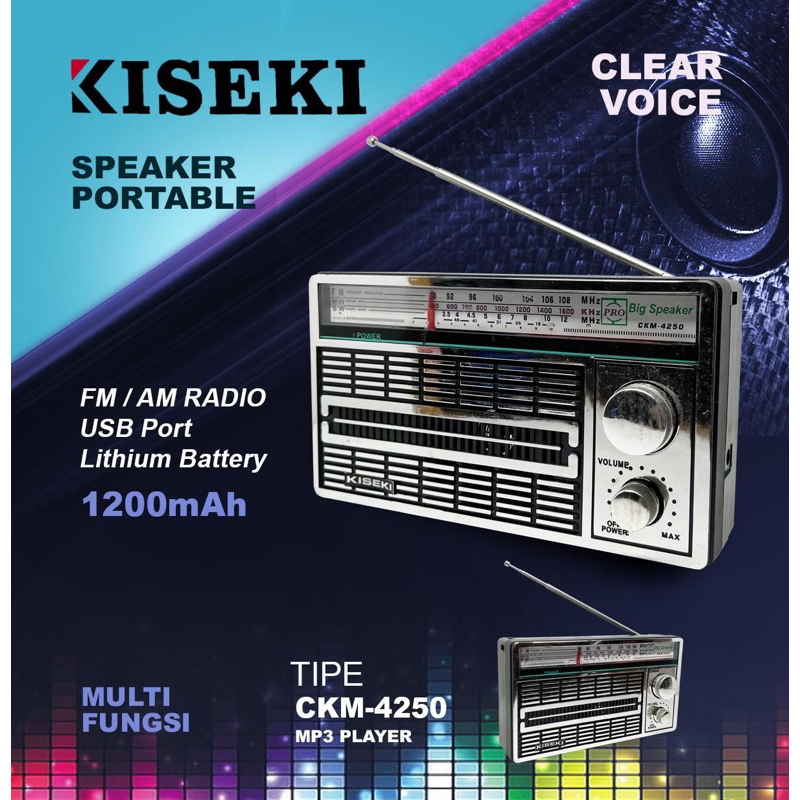 SPEAKER PORTABLE KISEKI FM/RADIO