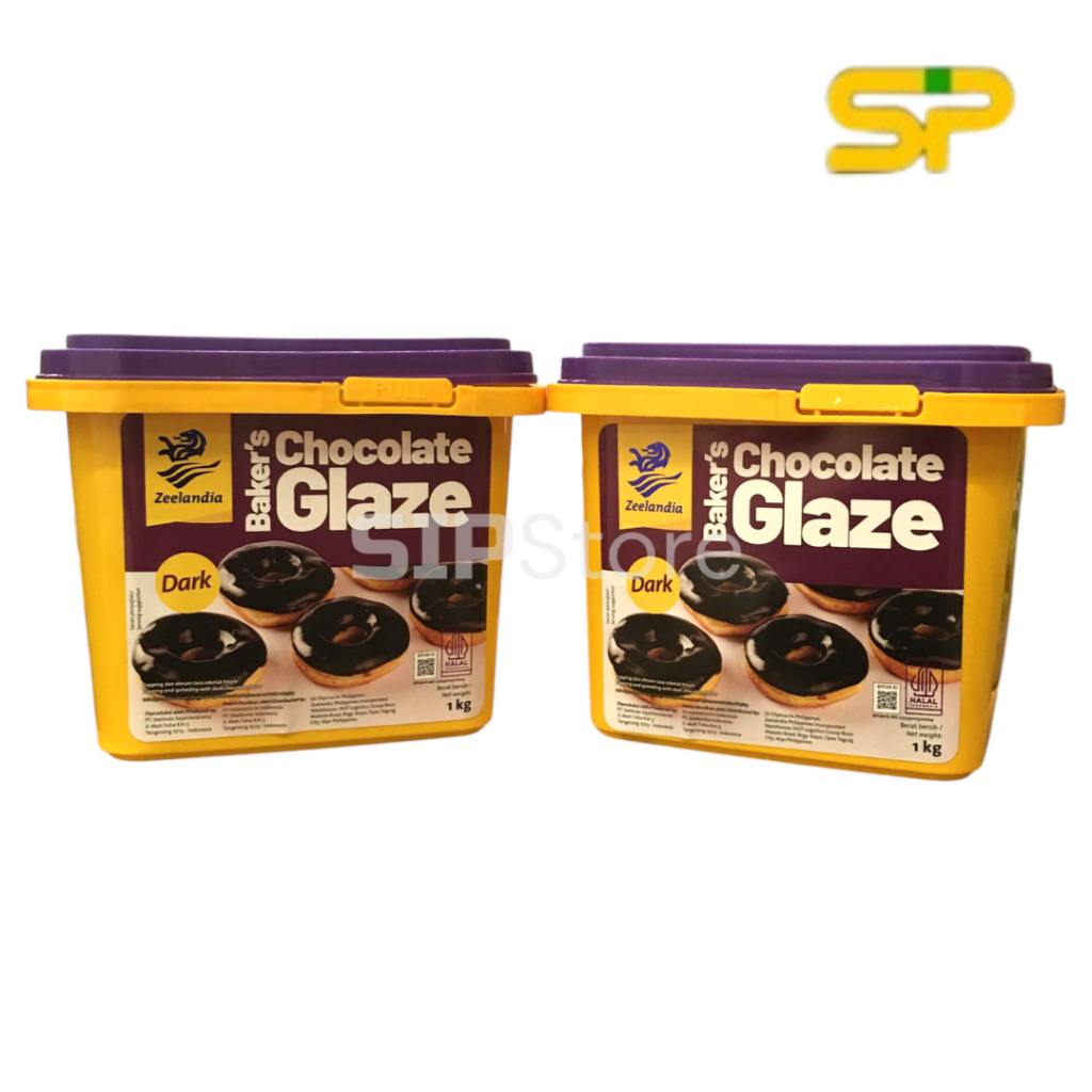 

Zeelandia Baker's Dark Chocolate Glaze 1kg / Topping Kue dan Donut Rasa Coklat / Topping Coklat 1 kg