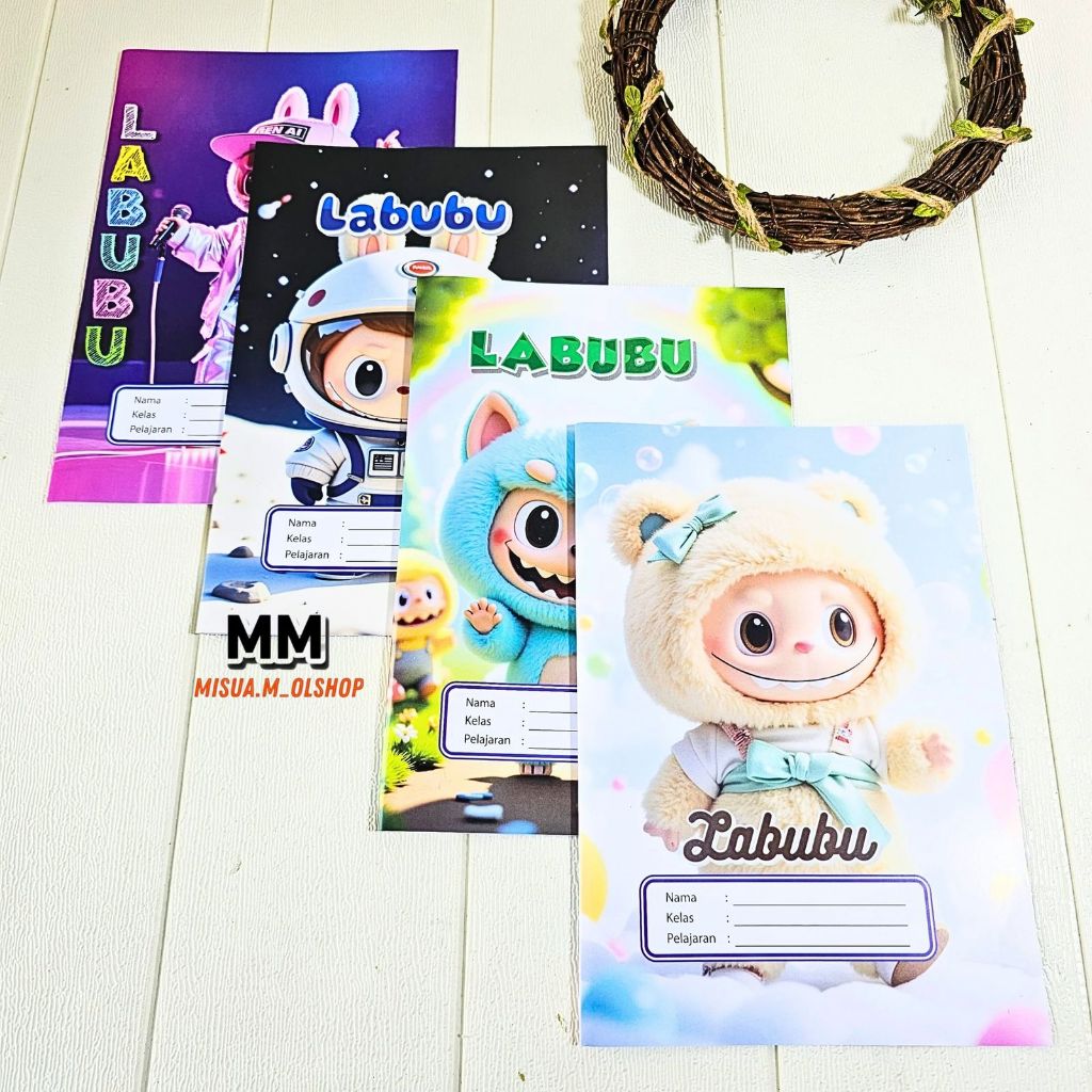 

(20 LEMBAR) SAMPUL BUKU LABUBU/SAMPUL BUKU KARAKTER/SAMPUL BUKU MURAH/SAMPUL BUKU UKURAN PENDEK/KWARTO