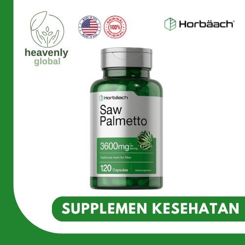 Horbaach  Saw Palmetto Extract 3600 mg - 120 Capsules