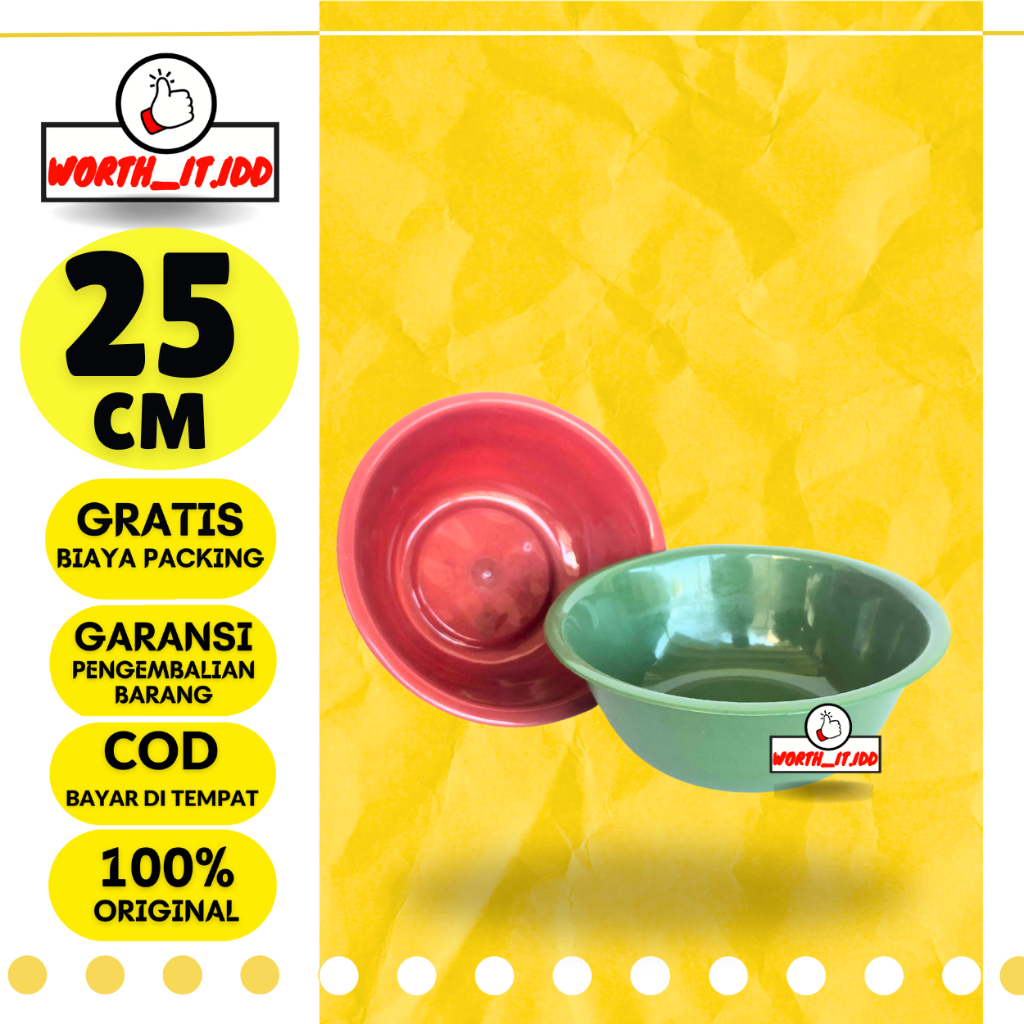 EMBER BASKOM AIR PLASTIK BULAT WARNA EMBER BASKOM GAYUNG WADAH PLASTIK AIR CUCI BERAS Ember Baskom A