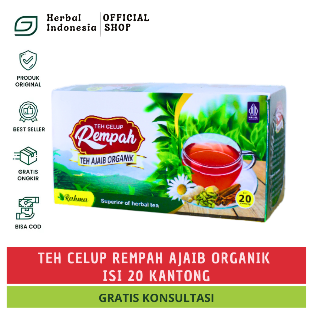 

Teh Celup Rempah Rahma Isi 20 Kantong-Teh Ajaib Organik-Kesehatan Tubuh
