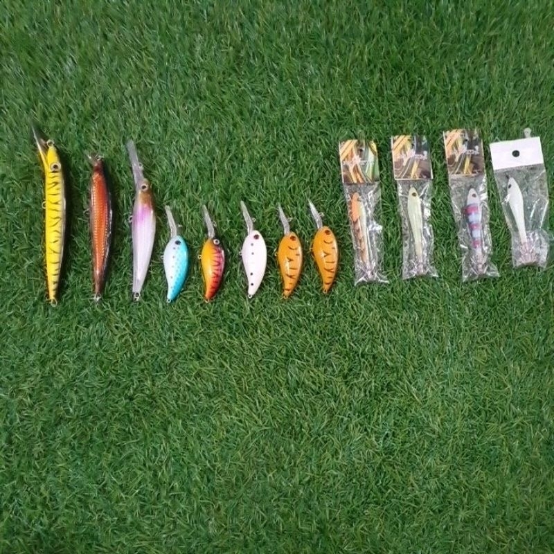 Rapala Besar Kecil & Apollo Cumi 12 Pcs 13,30,40,60 gram  All In