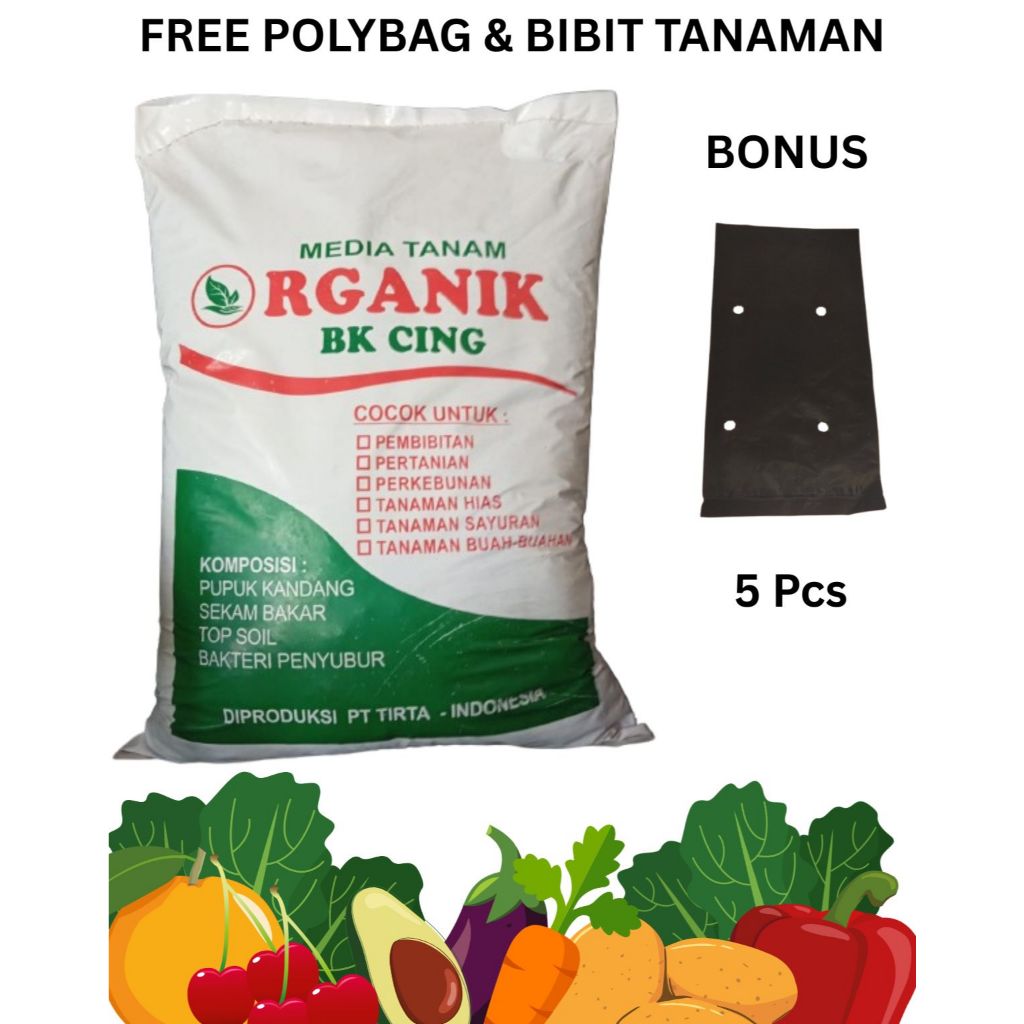 media tanam organik bk cing 9,5 kg
