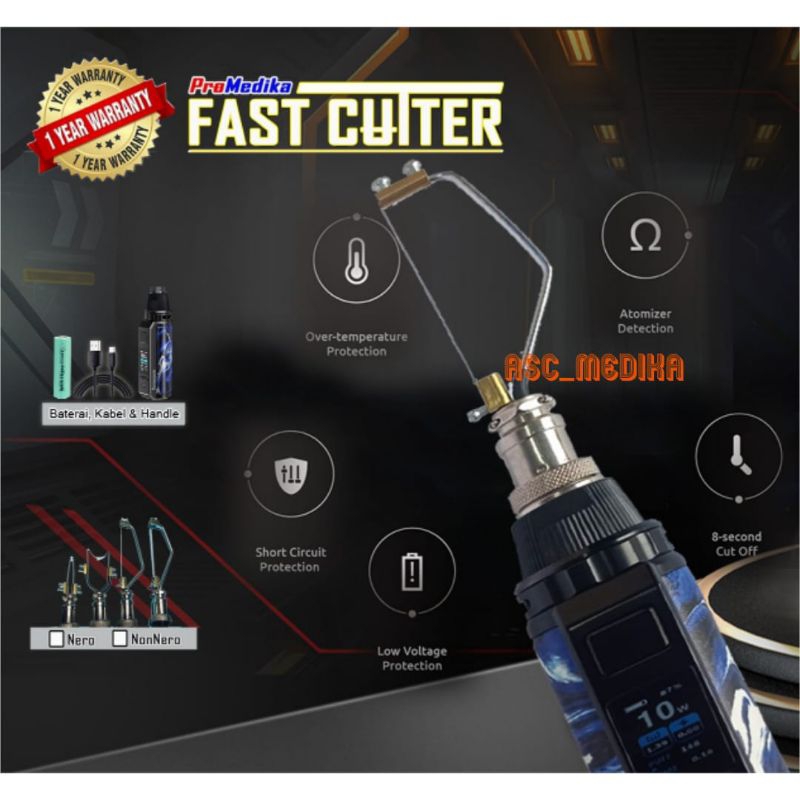 Thermocutter Fastcutter Layar LED / Alat Leser Khitan Sunat Fast Cutter / Dexter Cauter Couter Leser