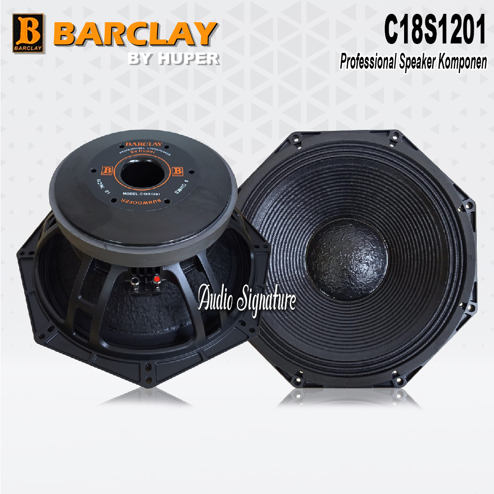 Komponen Speaker 18 Inch BARCLAY C18 S1201 | C18S1201 | C18 S 1201 Original Terbaru