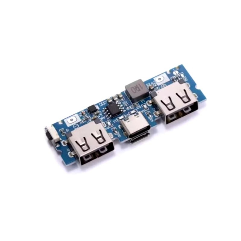 Modul Powerbank Fast Charging 5V 2.4A Dual USB 2 Input Micro Usb Type-C Kit Power Bank Charger Bater