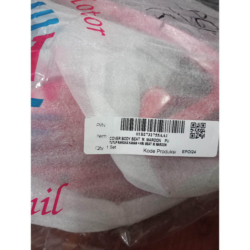 COVER BODY BEAT KARBU 1 SET MERAH MARON MERK WIN KUALITAS PREMIUM