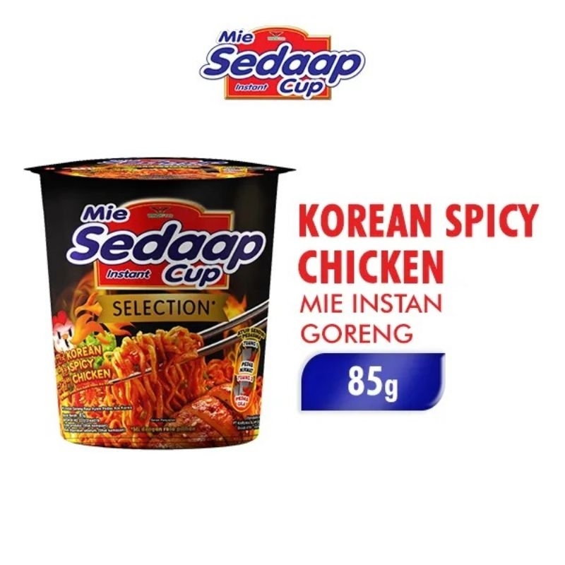 

MIE SEDAAP KOREAN SPICY GORENG/MIE KOREA/MIE SEDAAP GORENG CUP/MIE SEDAAP