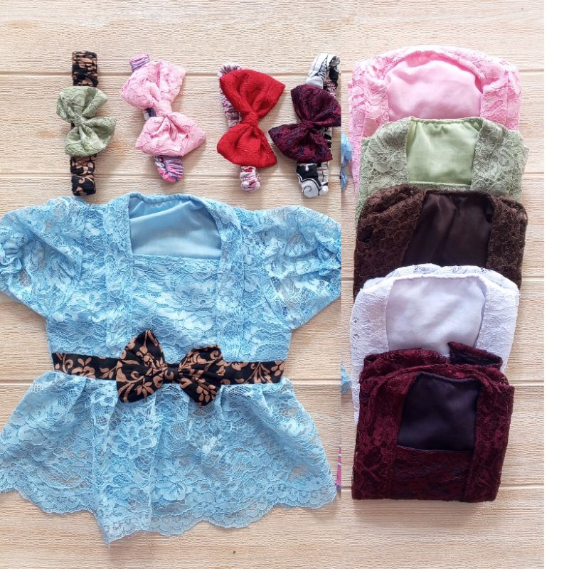 Atasan Kebaya Brukat Rok Batik Anak Bayi Perempuan 1 Tahun Turun Tanah Tedak Siten