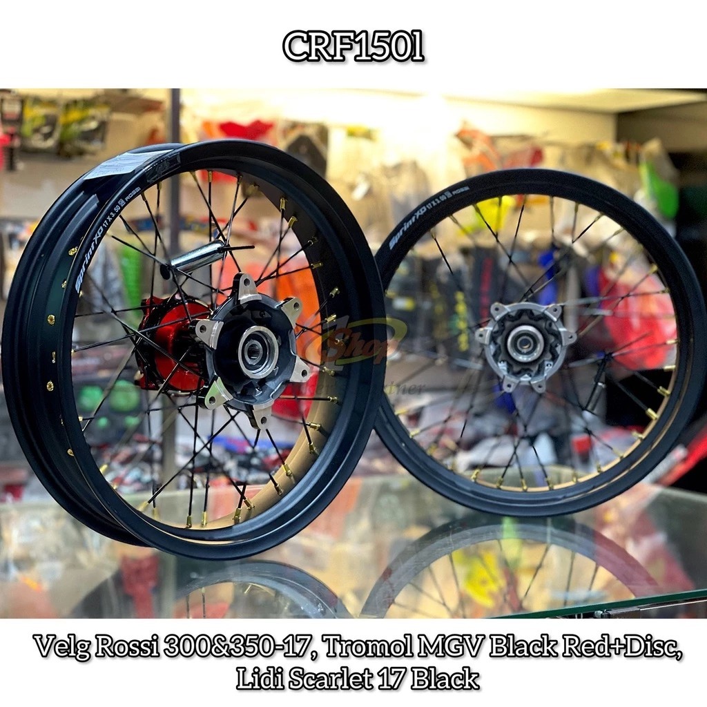 Whellset Supermoto Rossi Sprint XD Black Glossy CRF