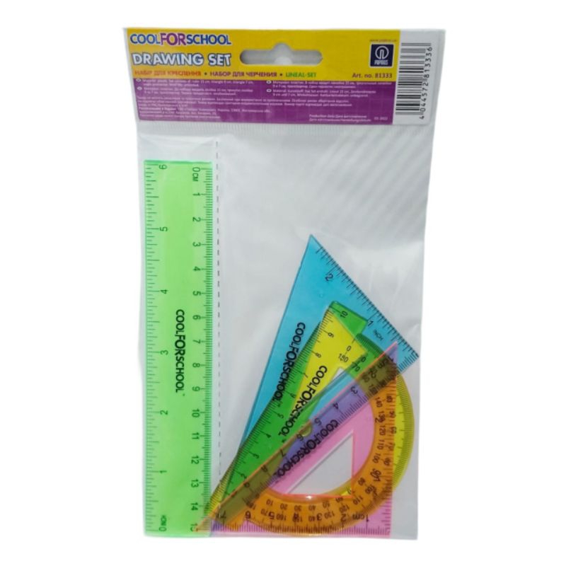 

Set Penggaris Lengkap 4in1 – Skala Akurat, Bahan Tebal & Awet