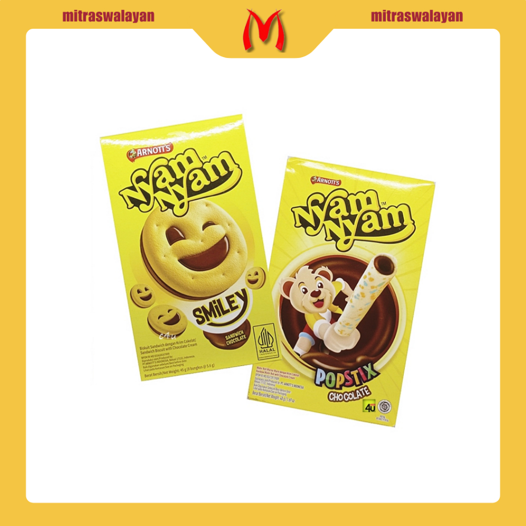 

NYAM NYAM Biscuit Smiley & Pop Stick 45 gr
