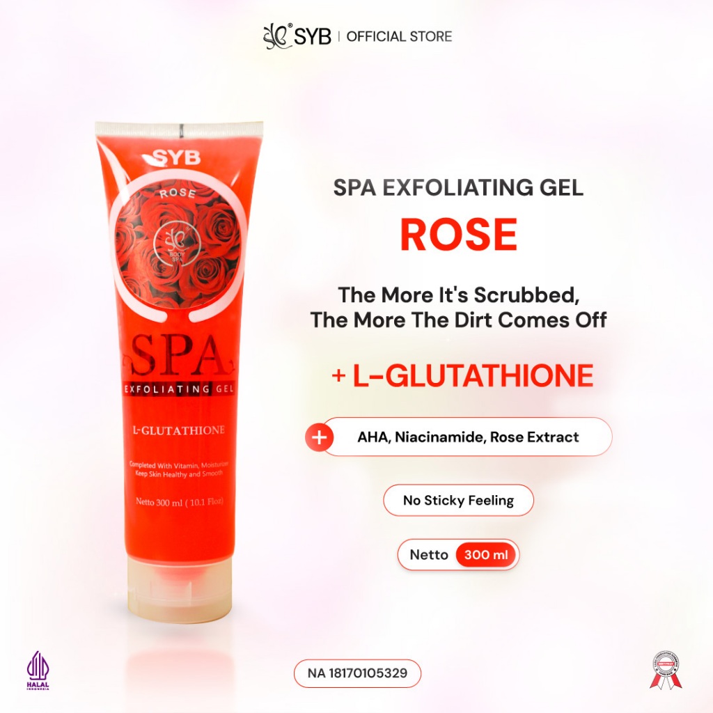 SYB SPA EXFOLIATING GEL ROSE