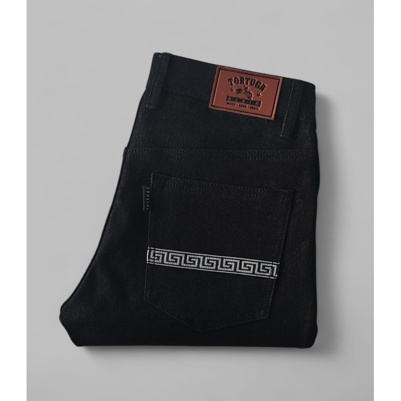 jeans denim blackgreek series/celana jeans pria/ aceen selvadge