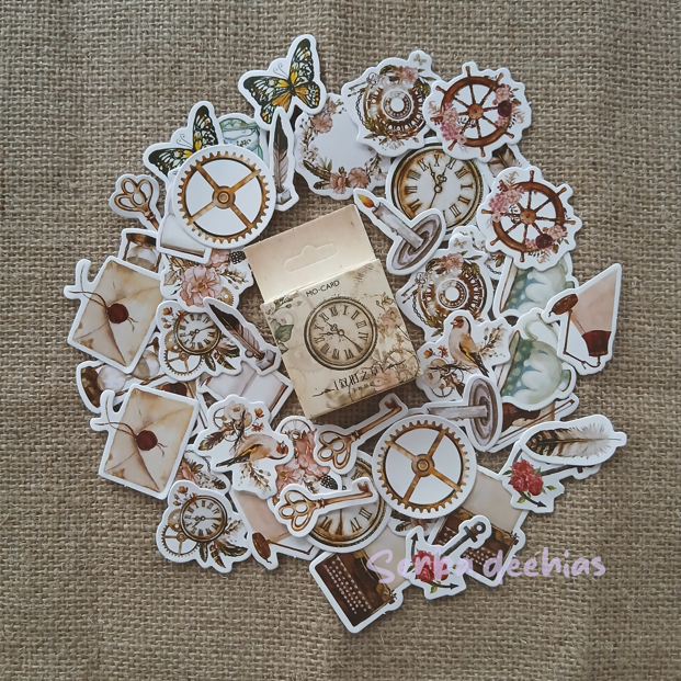 

5 PCS Stiker Barang Lama / Old Stuff Stickers Dekorasi Jurnal / Diary / Scrapbook