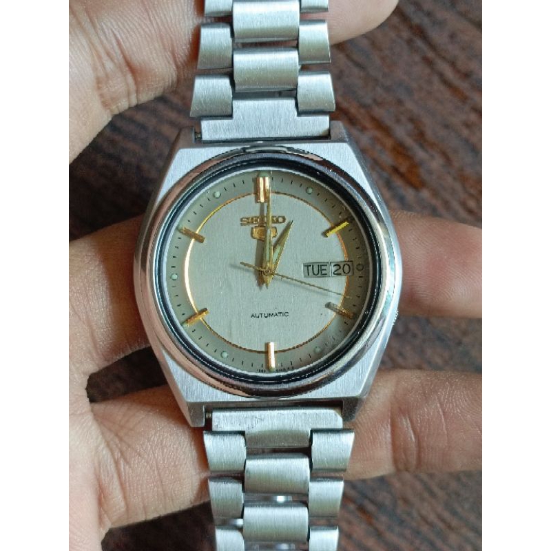 Jam Tangan Seiko 5 Vintage 7009 Grey Dial

