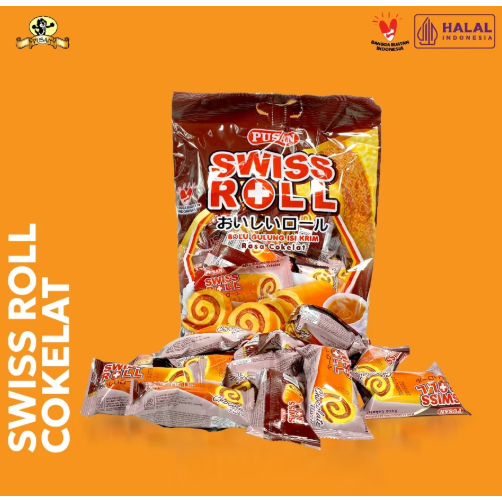 

PUSAN Swiss Roll Bolu Gulung Isi Krim 16gr x 20 Pcs