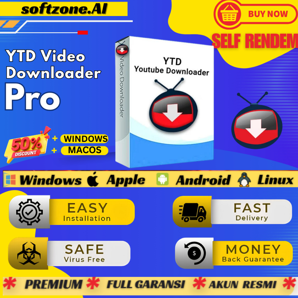 [SELF REDEEM] YTD Video Downloader Pro v9.12.9 Latest 2025 Lifetime For Windows & McOS | YT Download