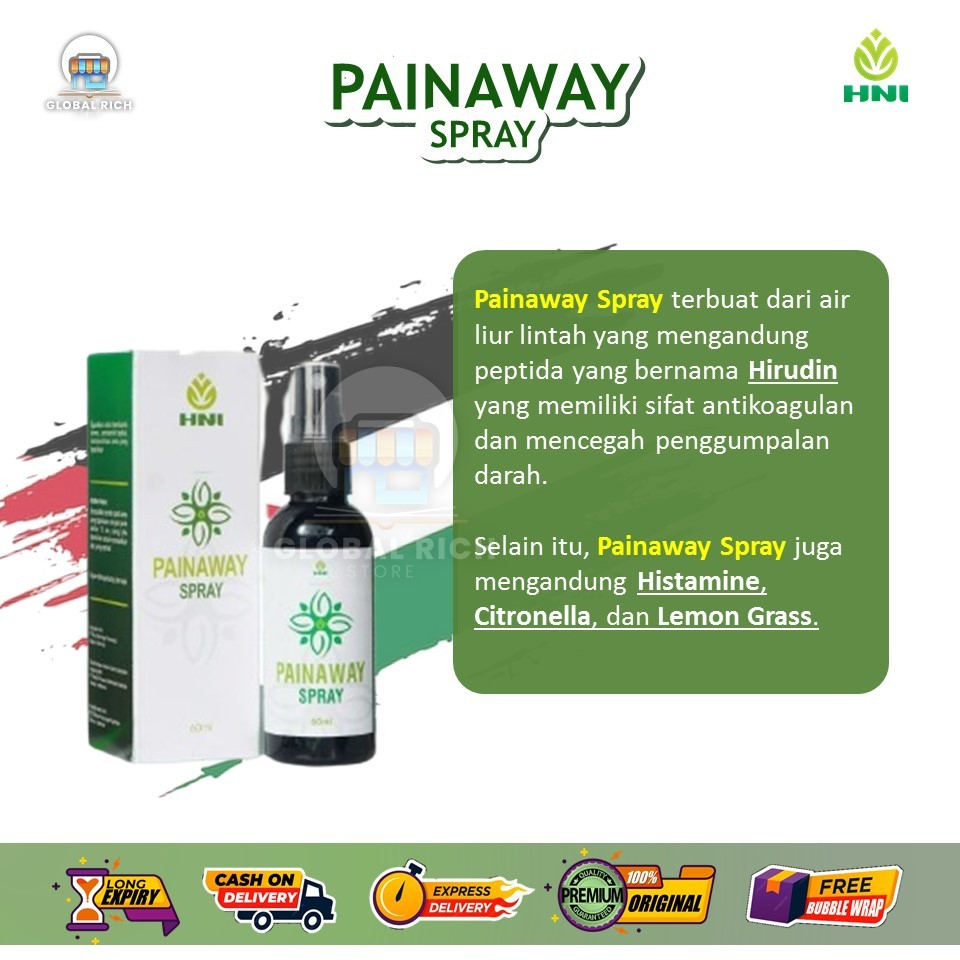 Painaway Spray HNI – Praktis, Cepat Redakan Nyeri Sendi