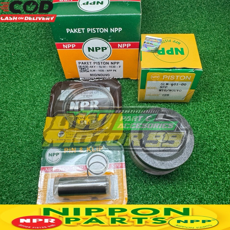 PISTON SEHER KIT MIO SPORTY SMILE SOUL FINO OS 125 150 175 200 DIAMETER 51,25 s/d 52 ORI NPP