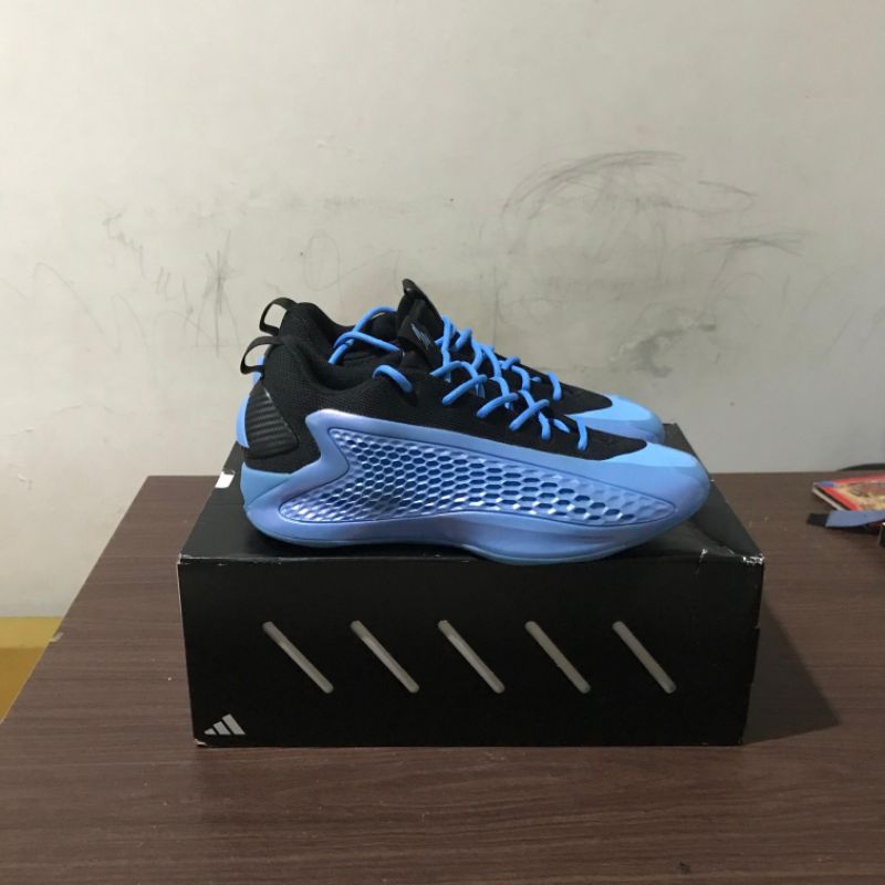 Sepatu Basket Second Original Anthony Edwards 1 Low Nick's Gift Blue Biru size 41 insole 26cm - Sepa