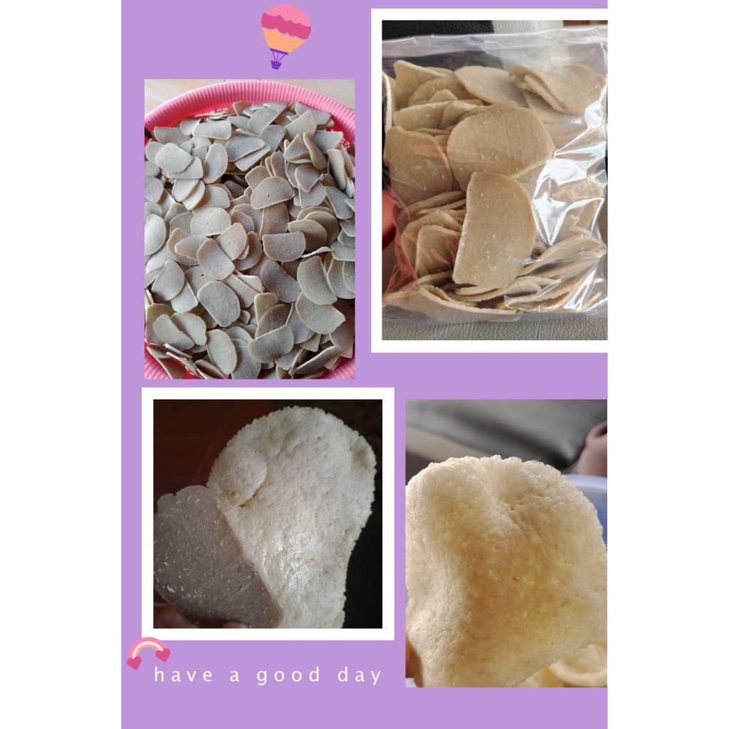 

Kerupuk / Kempelang Asli Bangka Toboali Bahan Ikan laut Segar1 kg Belum di Goreng