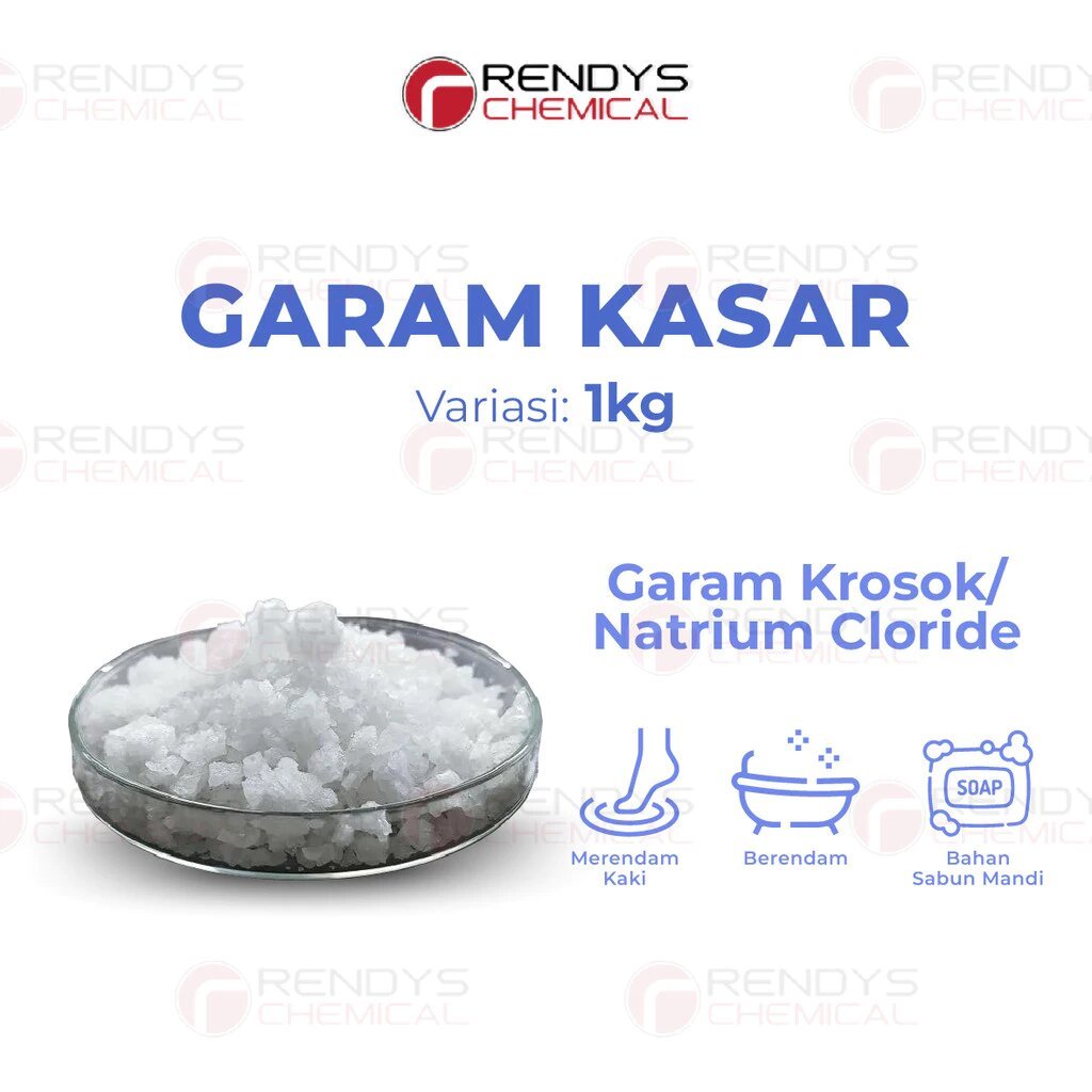 

Garam Kasar / Garam Krosok / Natrium Cloride - 1 Kg