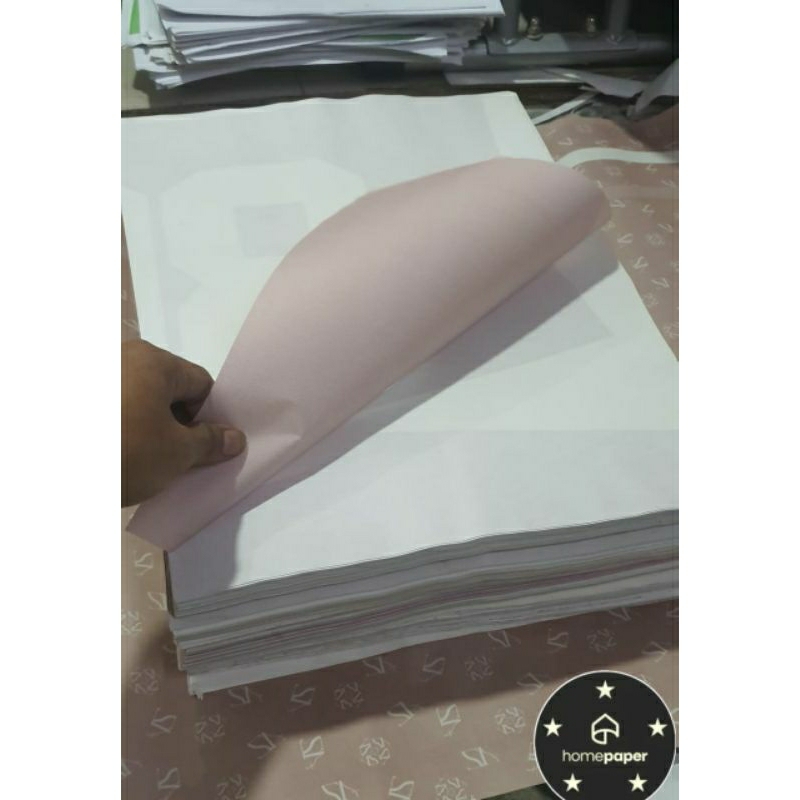 

murah perkg Kertas dobel padang polos sebelah ukiran 33x43