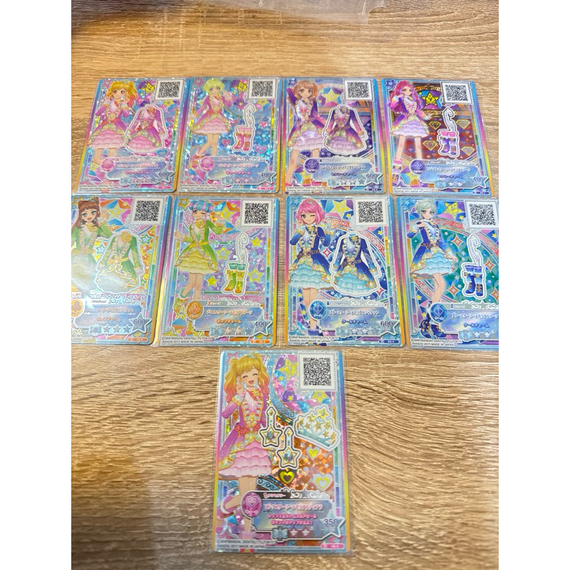 Aikatsu Stars Starry memorial Coords Yume mahiru ezra laura ako Pink & Blue & Lime & Purple starry m