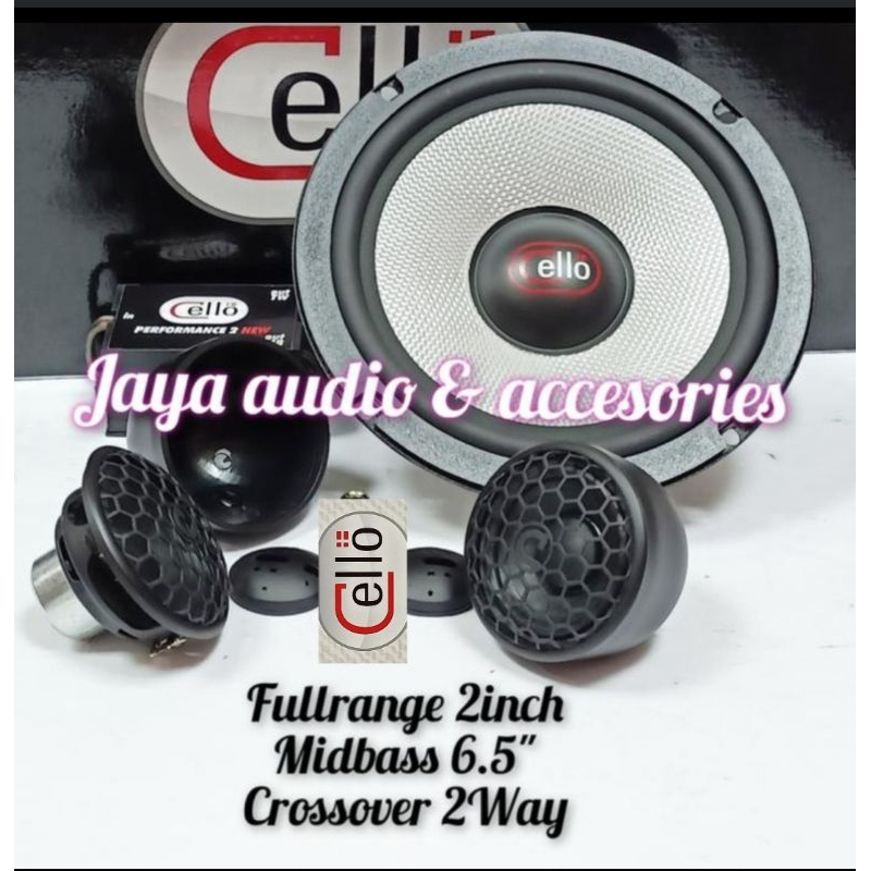 Speaker Split 2way Cello Performance 2-fullrange 2inch Include Crossover 2way