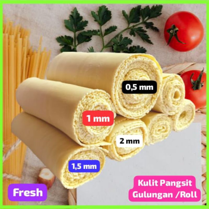 

Kulit Pangsit Gulungan/Roll 1 Kg untuk Bakmi / Mie Ayam / Mie Gacoan / Fresh Noodle / Mie Ayam Jakarta