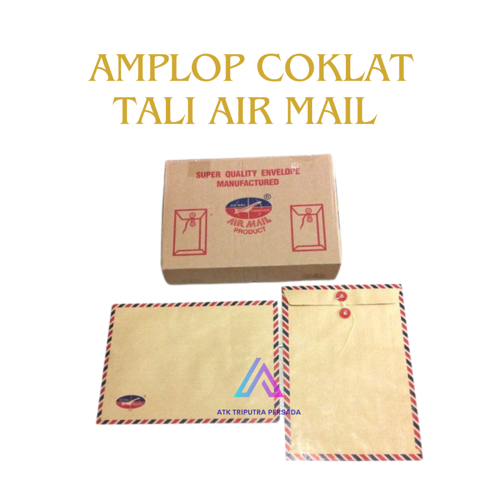 

Amplop Coklat Tali 310 Air Mail -1 PCS
