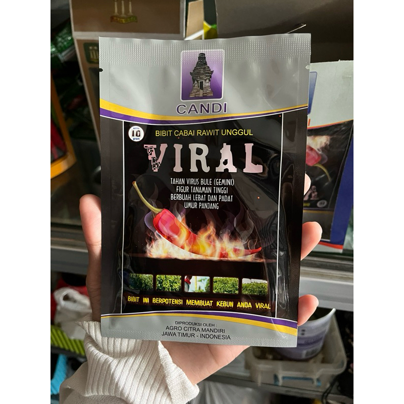 Benih Cabe Rawit VIRAL Bibit Cabai Unggul 10 Gram Ori Kemasan Pabrik