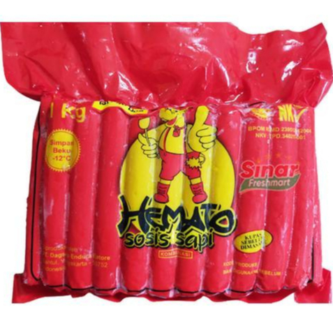 

HEMATO Sosis Sapi 1 Kg - isi 40 pcs