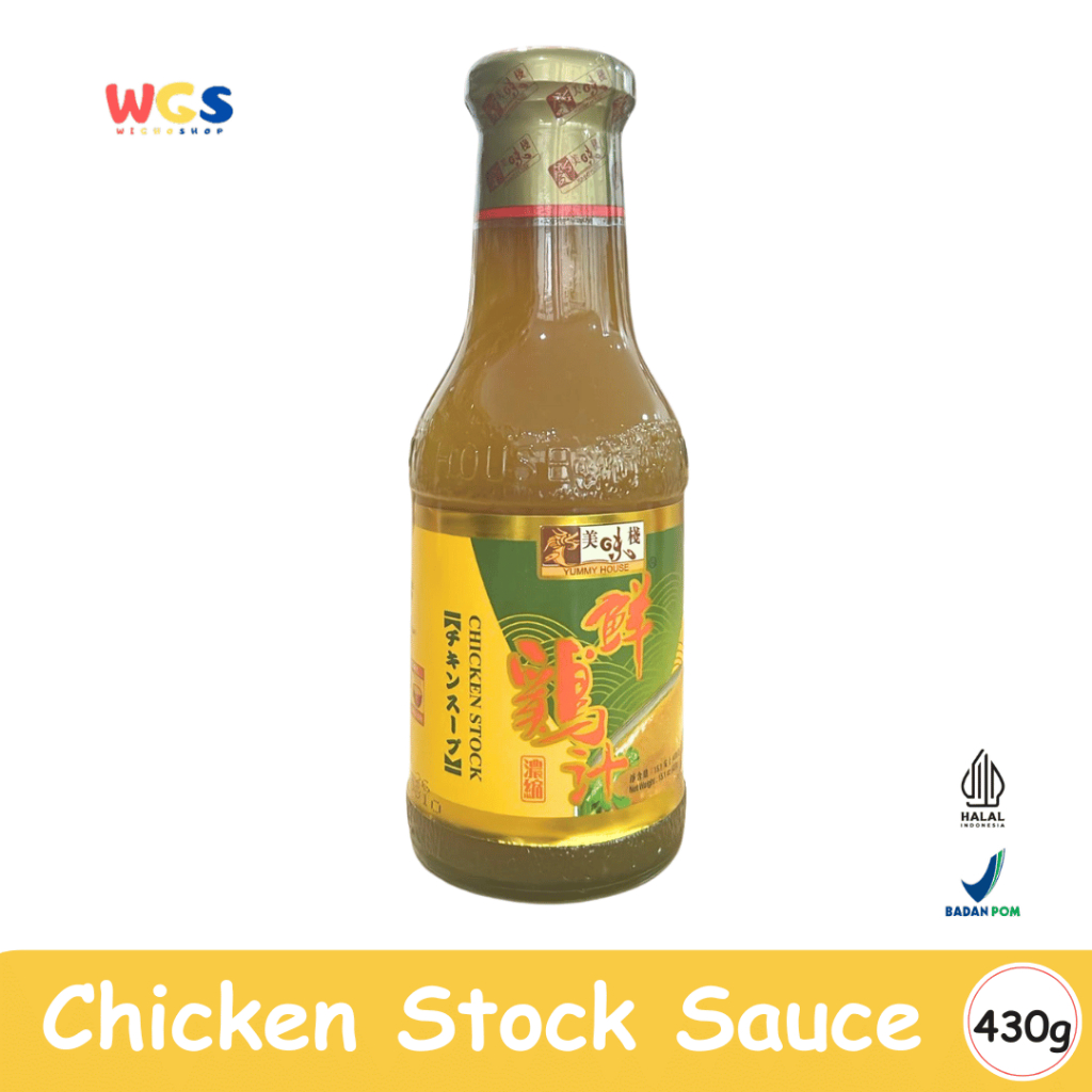 

YUMMY HOUSE Chicken Stock Sauce 430g – Saus Bumbu Rasa Ayam Cair Siap Pakai