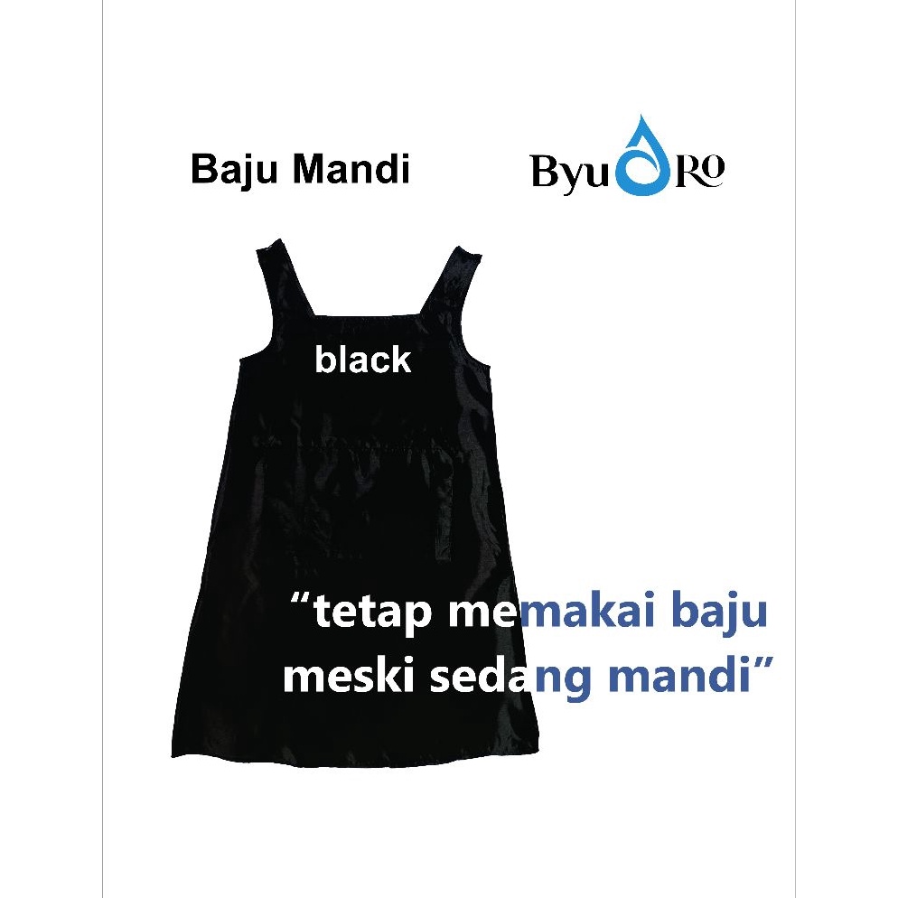 KODE X98S BYURO BAJU MANDI BLACK  pakaian basahan mandi  pakaian mandi wanita  perlengkapan mandi  p