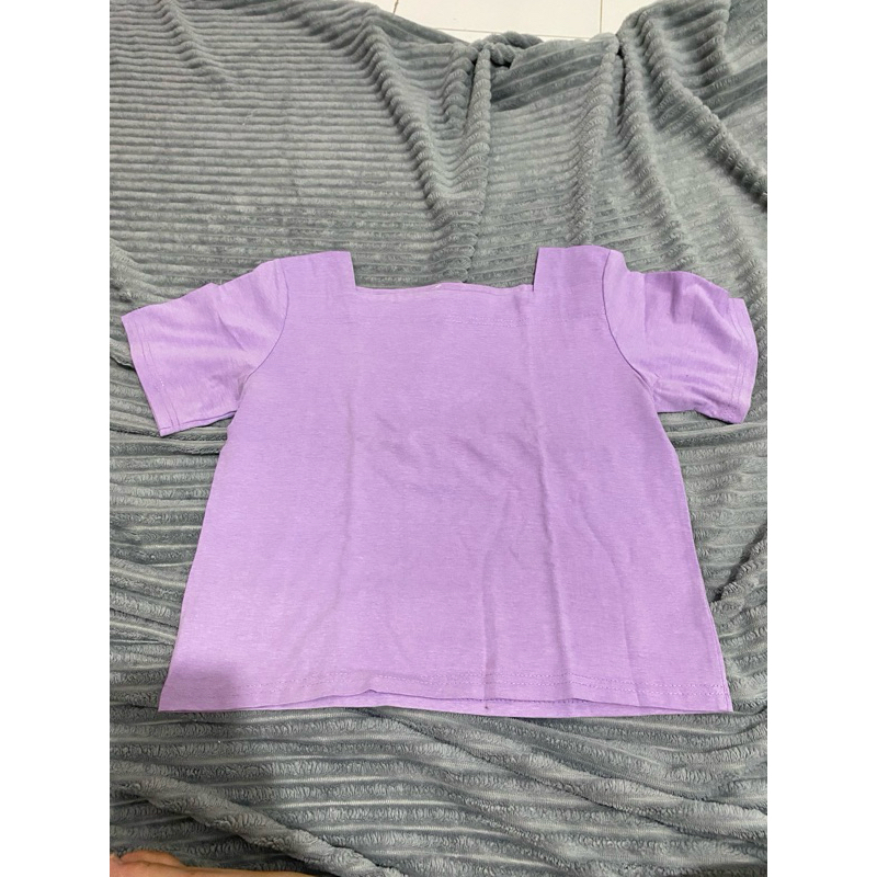 preloved kaos wanita warna ungu