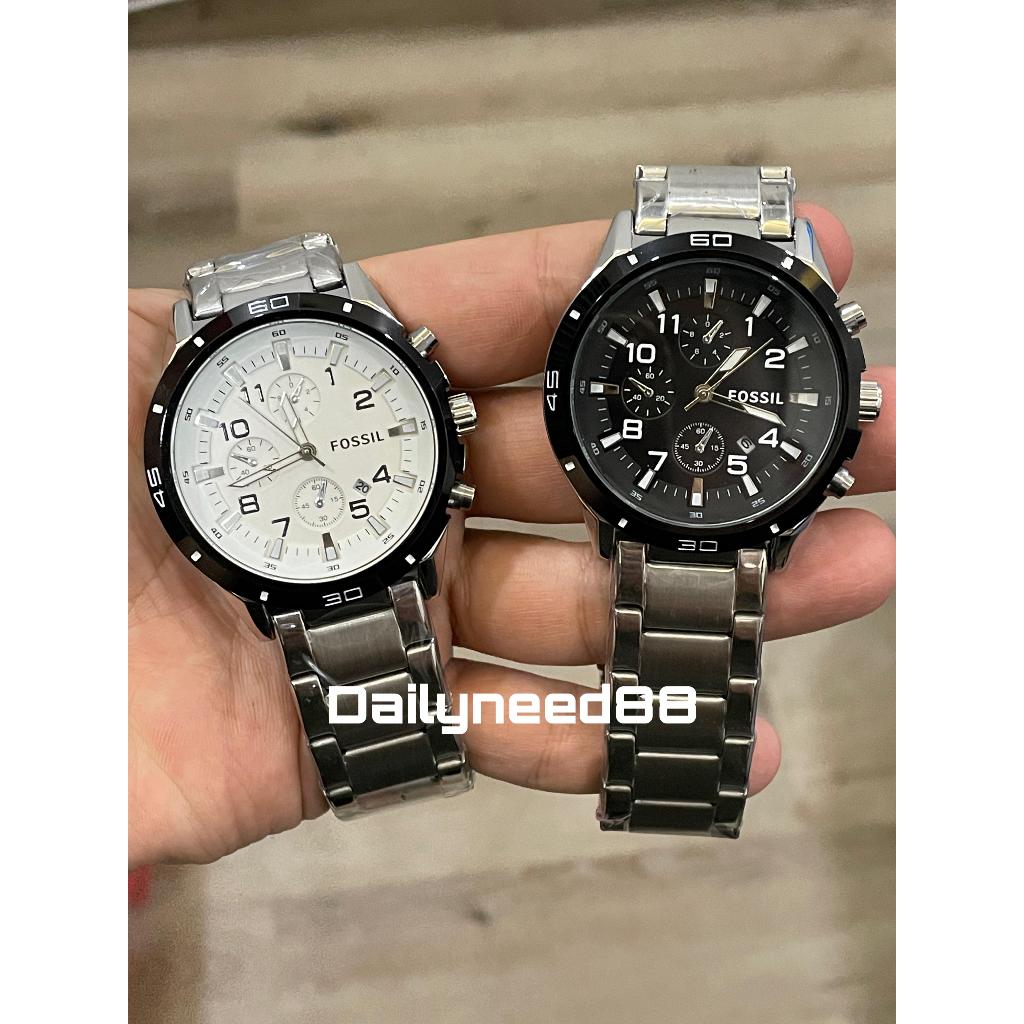 JAM TANGAN PRIA COWOK FX DIAMETER 43MM RANTAI STAINLESS STEEL FASHION PRIA TANGGAL AKTIF CHRONO VARI