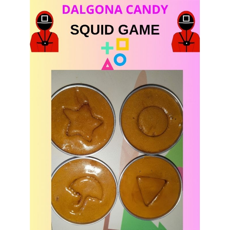 

Permen dalgona squid game isi 10 ukuran jumbo