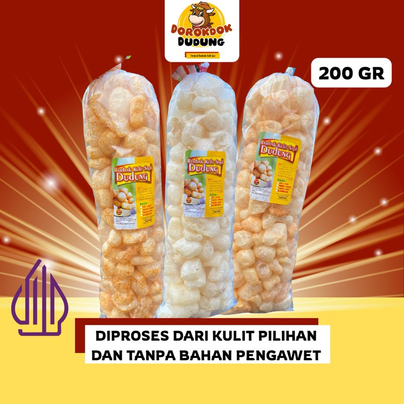

Dorokdok Dudung Kerupuk Rambak Kulit Sapi 200 GR