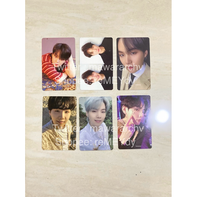 Photocard Suga Yoongi BTS OFFICIAL / PC Tear O Tear R MOTS Ver 3 Butter LD PWS