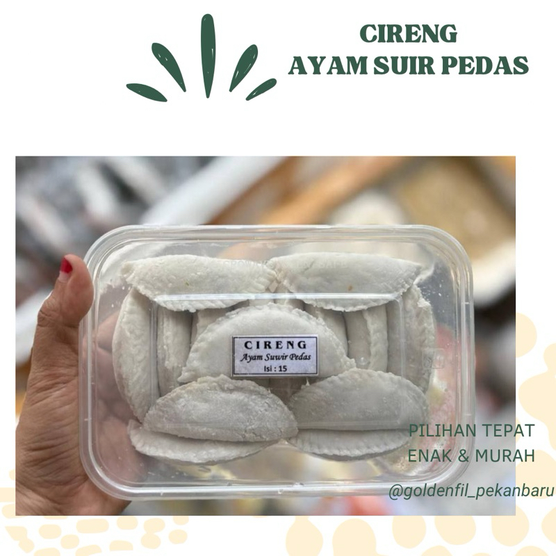 

Cireng ayam suwir pedas isi 15