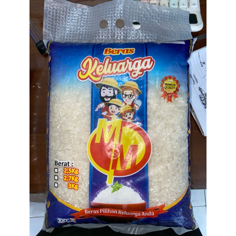 

BERAS 3KG PREMIUM CAP KELUARGA MM