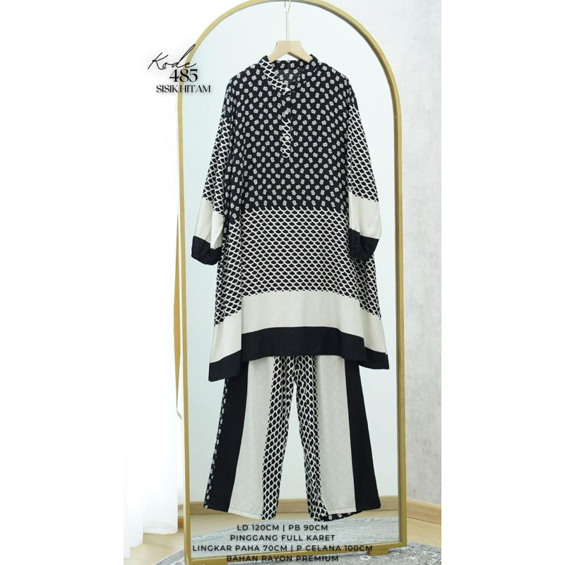 SETELAN TUNIK KATUN RAYON PREMIUM / SETELAN TUNIK KATUN WANITA