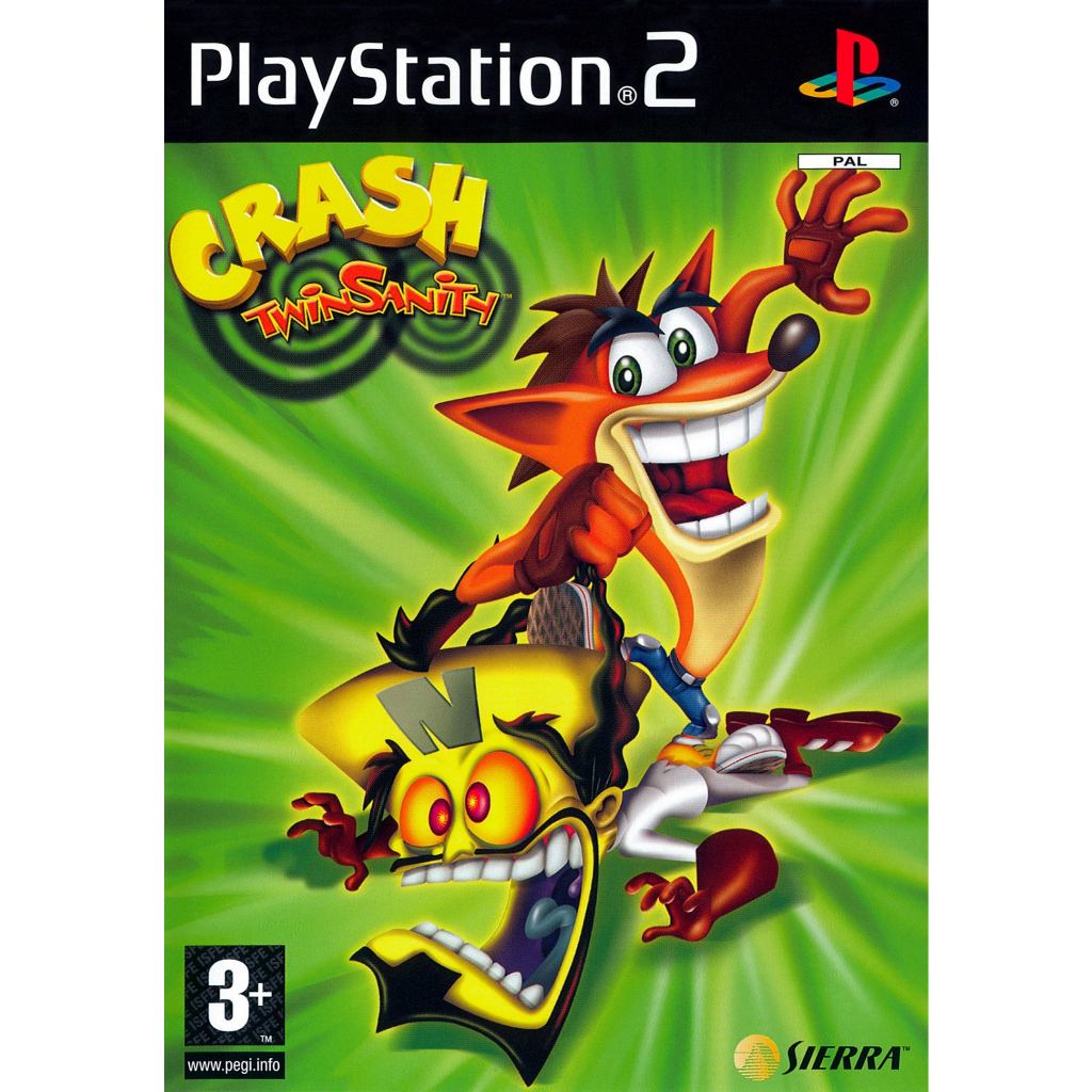 KASET PS2 CRASH TWINSANITY