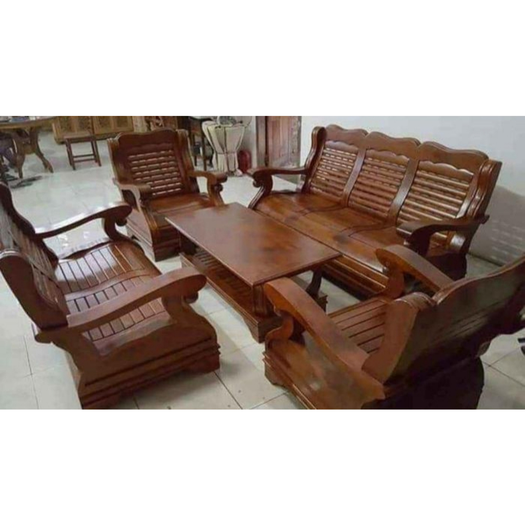 Kursi Ruang Tamu/Kursi Tamu Mewa/Kursi Tamu Gajah Tulang Jati Asli / Kursi Tamu Gajah