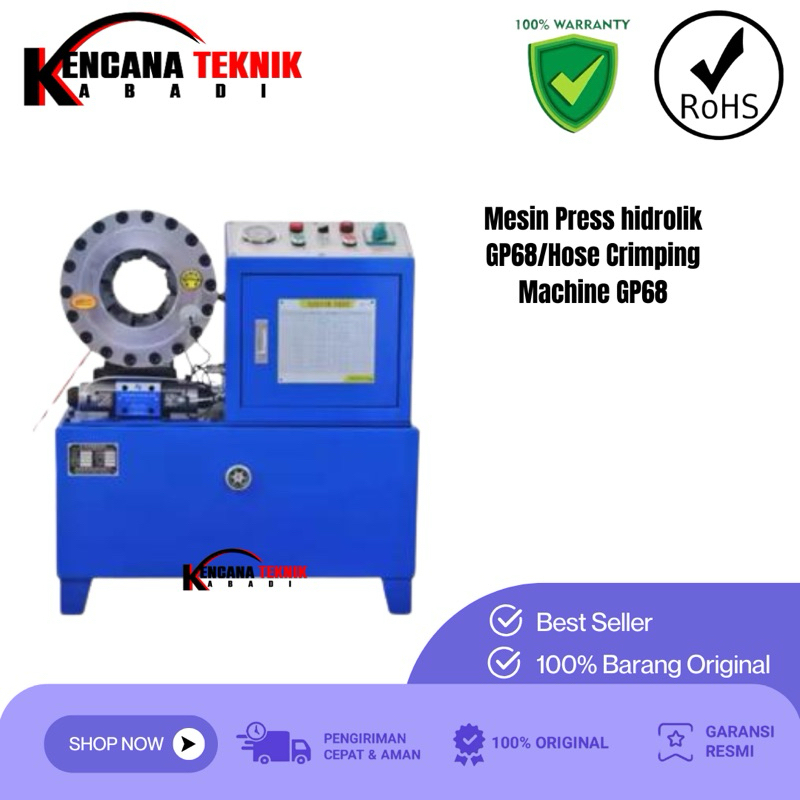 Mesin Press hidrolik GP68/Hose Crimping Machine