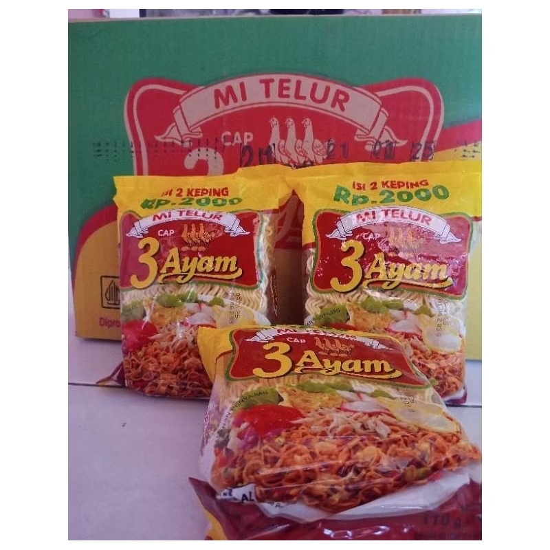 

mie telur 3 ayam