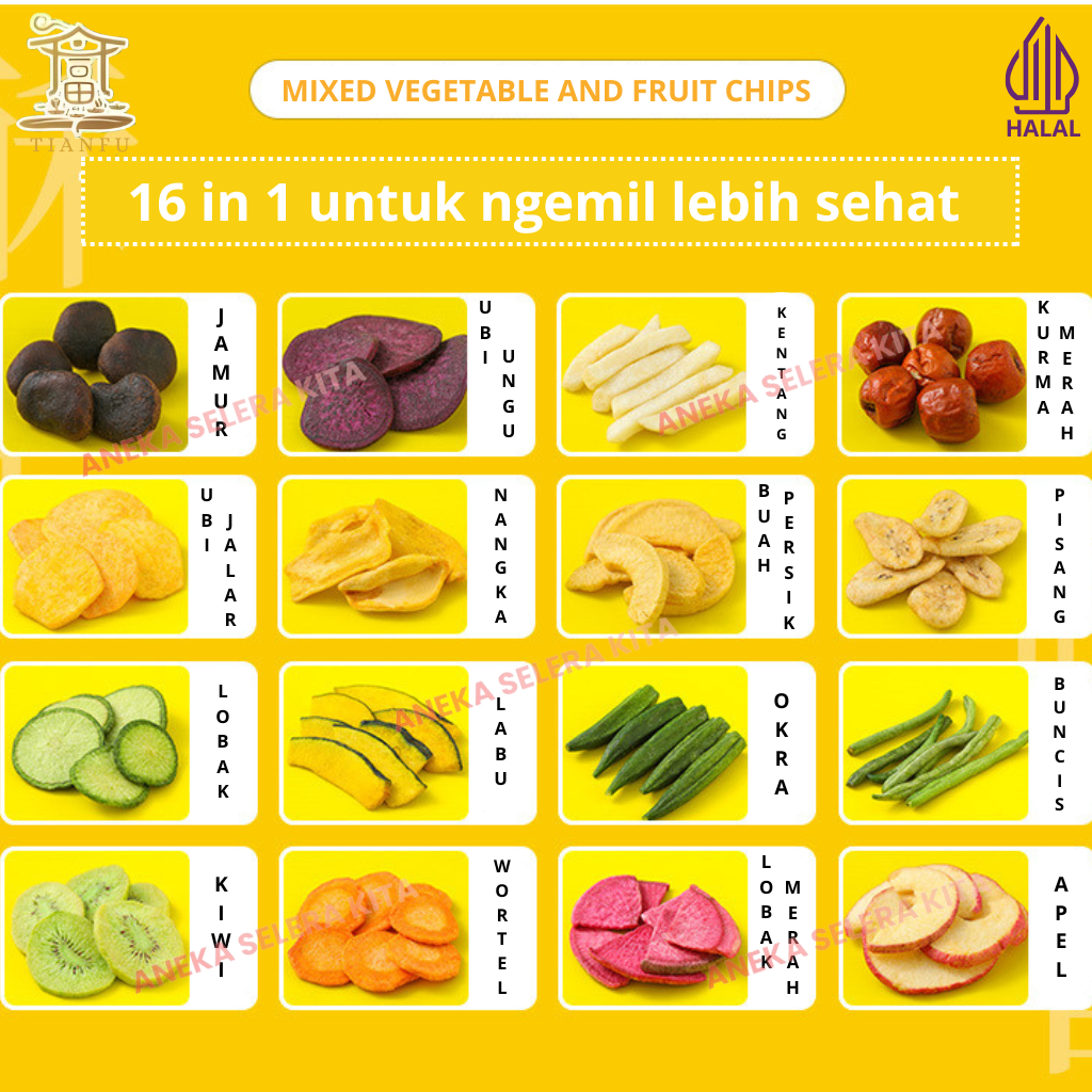 

Yang Lagi Viral Tianfu Cemilan Sehat Snack Import Kripik Sayur Dan Buah Kering Halal